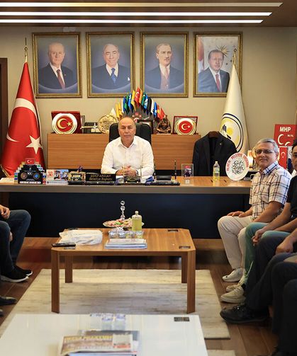 Küçükhırka Köyü heyetinden Başkan Arslan’a ziyaret