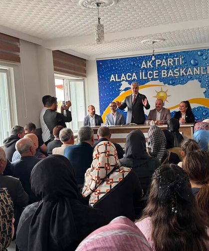 Ahlatcı Alaca’da teşkilat ve halk buluşmasına katıldı