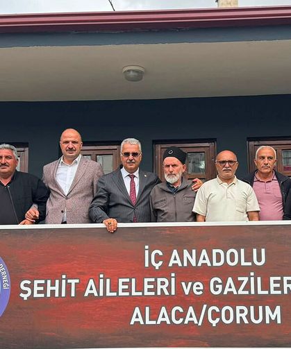 Ahlatcı’dan şehit aileleri ve gaziler derneğine ziyaret