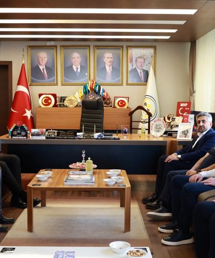 Başhekim Gömeç ve hastane yönetiminden Şerif Arslan’a ziyaret