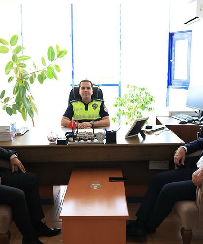 Başkan Arslan’dan Alaca Bölge Trafik Denetleme İstasyon Amirine ziyaret