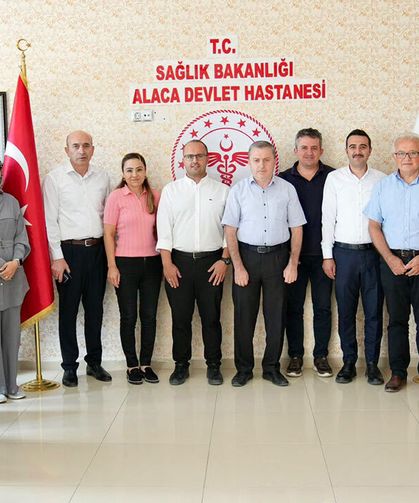 Alaca Devlet Hastanesinin sağlık hizmetleri denetimi tamamlandı
