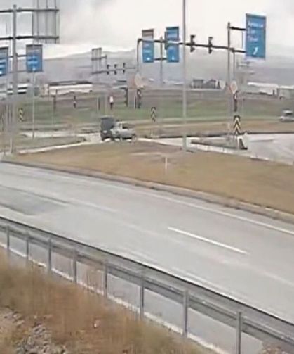 Zile Kavşağı’nda trafik kazası: Faciadan dönüldü