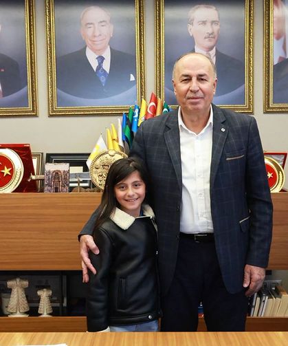 Küçük Hiranur’dan Başkan Arslan’a ziyaret