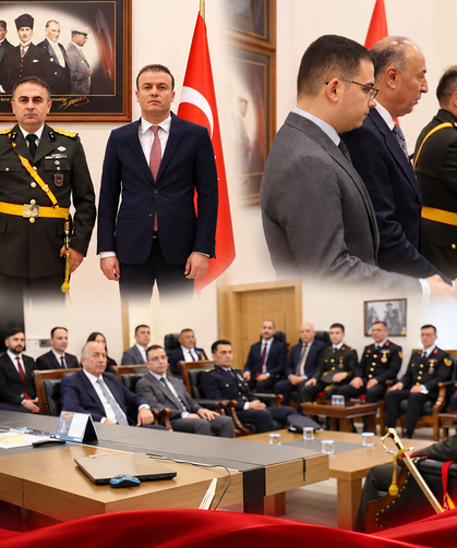 Kaymakam Dinçer, tebrikleri kabul etti