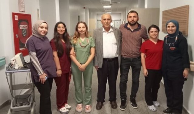 Hastasından doktoruna ve sağlık personeline teşekkür