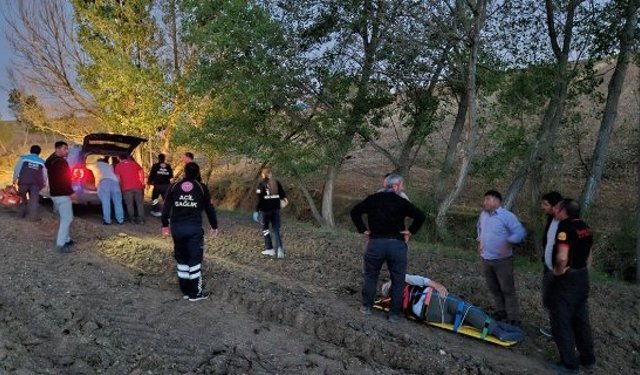Odun kesmek için araziye giden yaşlı adam yaralı halde bulundu