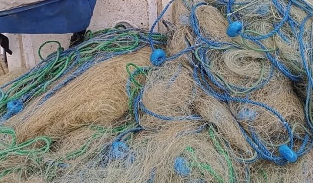 Barajdan 3 bin 800 metre uzunluğundan hayalet ağ çıktı