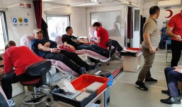 Alaca’da Kızılay Kan Bağışına yoğun destek