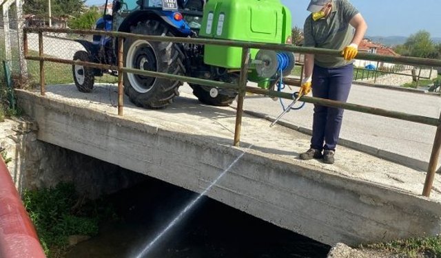 Alaca Belediyesi’nden sivrisineklerle etkin mücadele