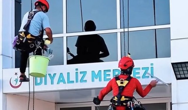 Alaca Devlet Hastanesi’ne dış cephe bakımı yapıldı