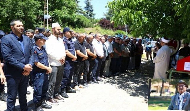 Kore Gazisi Hüseyin Emiroğlu son yolculuğuna uğurlandı