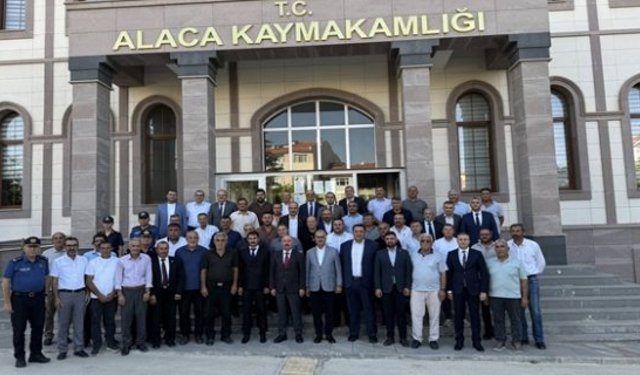 Anadolu’nun kalbindeki tarih ve kültür şehri Alaca’da muhtarların talepleri görüşüldü
