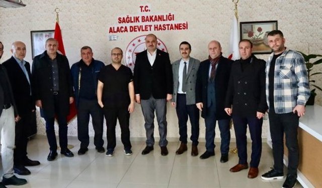 AK Parti Alaca teşkilatından Devlet Hastanesi’ne ziyaret