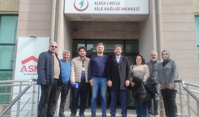 Alaca’da aile sağlığı merkezlerinde denetim ve değerlendirme yapıldı