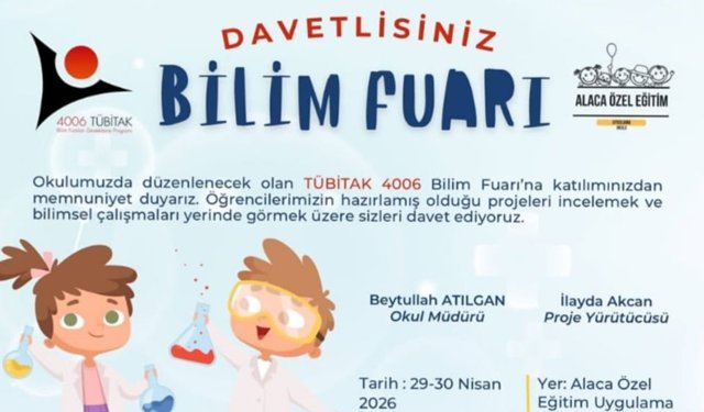 Alaca’da TÜBİTAK 4006 bilim fuarı düzenleniyor