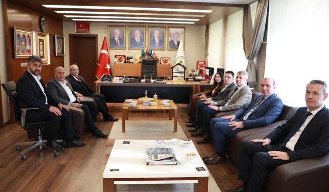 Şerif Arslan’a eğitim yöneticilerinden ziyaret