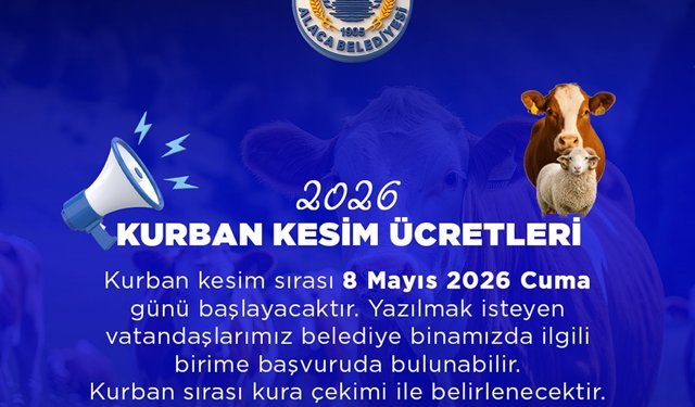 Belediyede kurban kesim başvuruları başlıyor