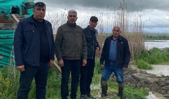 İsahacı Köyü’ndeki taşkın yerinde incelendi