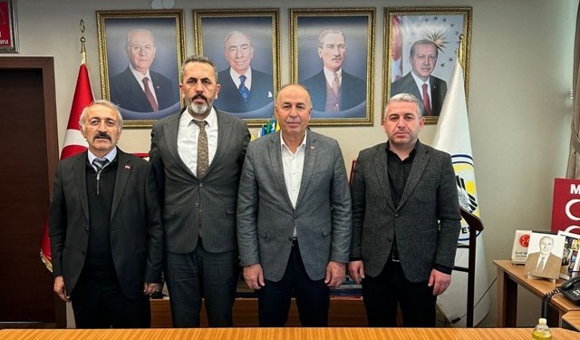 Türk Eğitim-Sen yöneticilerinden Başkan Şerif Arslan’a ziyaret