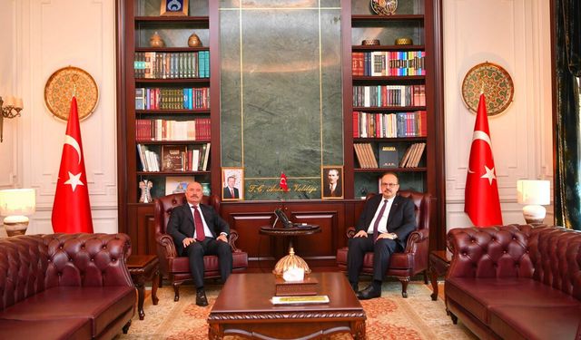 Vali Ali Çalgan’dan Alacalı Vali Yakup Canbolat’a Ziyaret