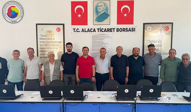 Alaca Ticaret Borsası’nda sezonun ilk arpası satıldı