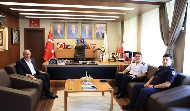İl Jandarma Komutanı Ayvaz’dan Başkan Arslan’a ziyaret