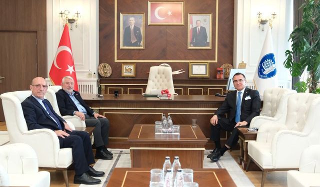 İrfan Demiröz ve Günser Şirin, Başkan Aşgın ile görüştü