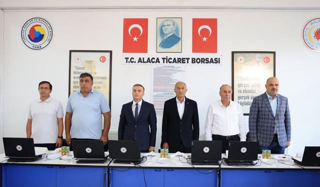 Alaca Ticaret Borsası’nda yeni hasat sezonu başladı