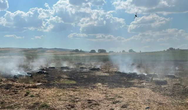 Alaca’da Yangın Paniği: Alevler Ekili Arazilere Sıçramadan Söndürüldü!