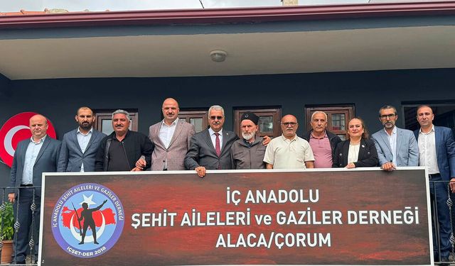 Ahlatcı’dan şehit aileleri ve gaziler derneğine ziyaret