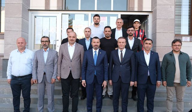 Milletvekili Süleyman Şahan’dan Alaca Kaymakamı Dinçer’e ziyaret