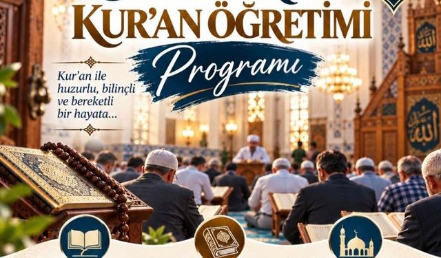 Alaca’da 15 yaş ve üzeri erkeklere yönelik Kur’an öğretim programı başlıyor