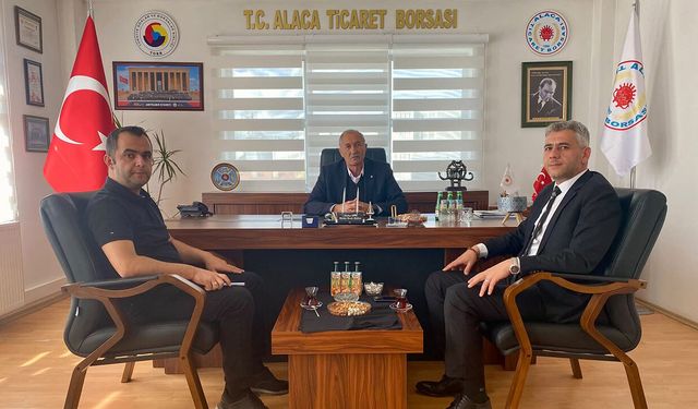 Alaca İlçe Milli Eğitim’den Ticaret Borsası’na ziyaret
