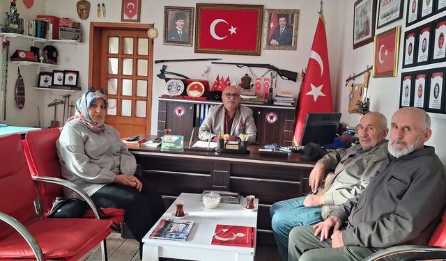 Şehit İsmail Dokuz’un yakınlarından Zeki Dilmen'e anlamlı ziyaret