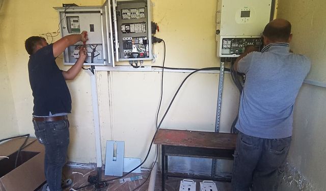 Küçükdona’da su deposu güneş enerjisiyle çalışacak