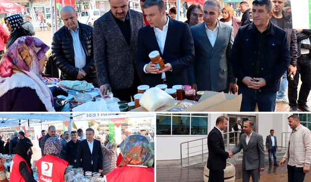 Kızılay öncülüğünde Gazze için yardım kermesi düzenlendi