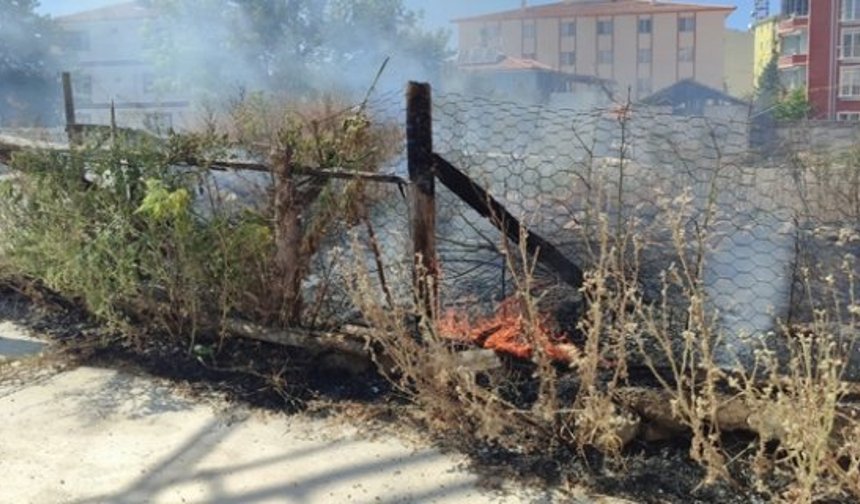 Alaca’da yangın paniği!