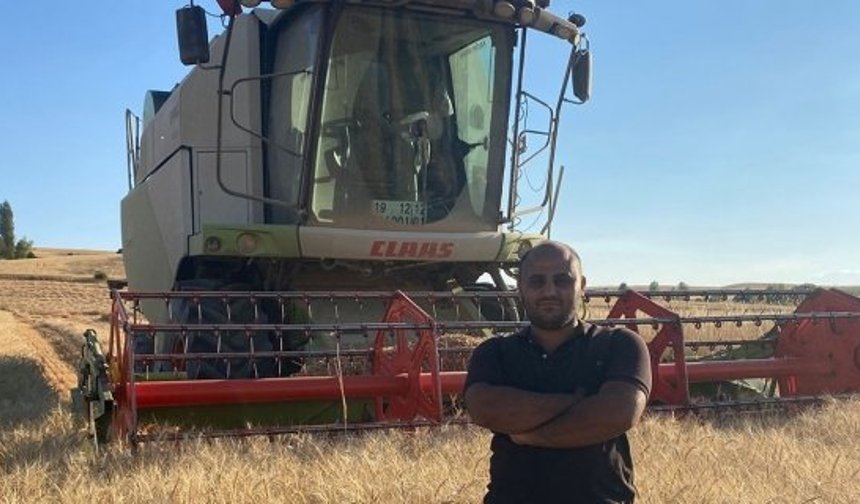 Alacalı çiftçi 1 dönümden 648 kilo buğday aldı