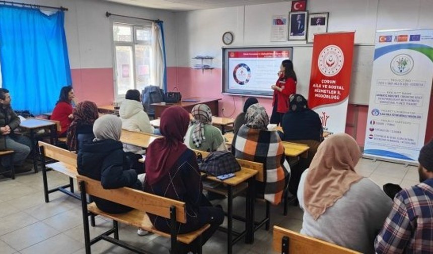 Alaca’da aile yılı kapsamında eğitim seferberliği