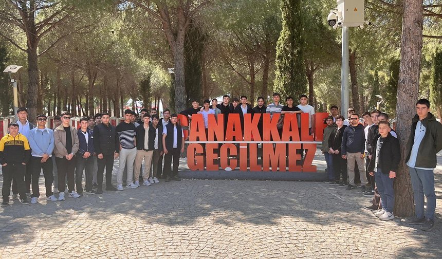 Alacalı gençeler Çanakkale ruhunu yerinde yaşadı