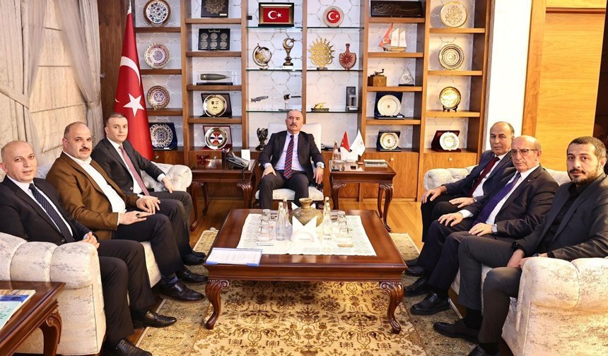 Alaca heyetinden Vali Çalgan’a ziyaret, OSB yatırımları masaya yatırıldı