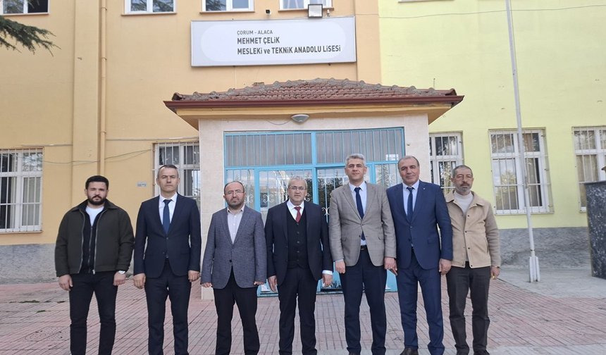 Cemil Çağlar, Alaca’da okulları yerinde inceledi