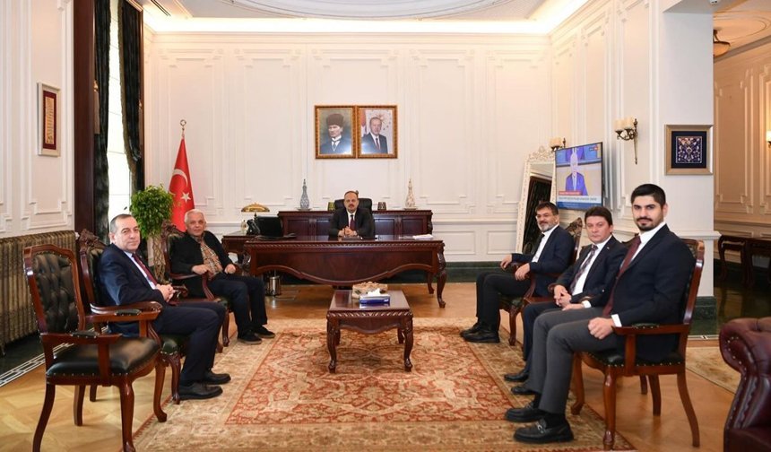 Veli Gündüz Şahin’den Vali Yakup Canbolat’a ziyaret