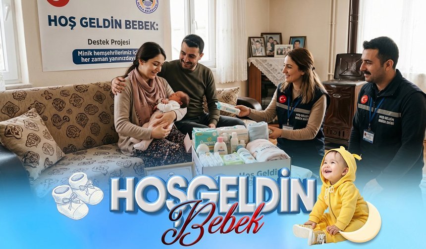 Alaca Belediyesi’nden “Hoş Geldin Bebek” desteği
