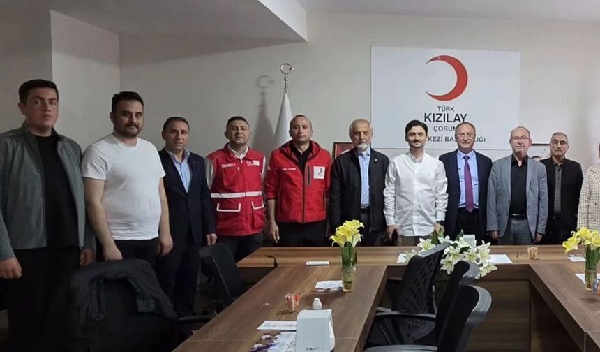 Alaca Kızılay ekibi il koordinasyon toplantısına katıldı