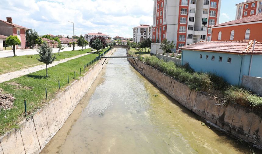 Alaca Deresi'nde temizlik ve ıslah çalışması