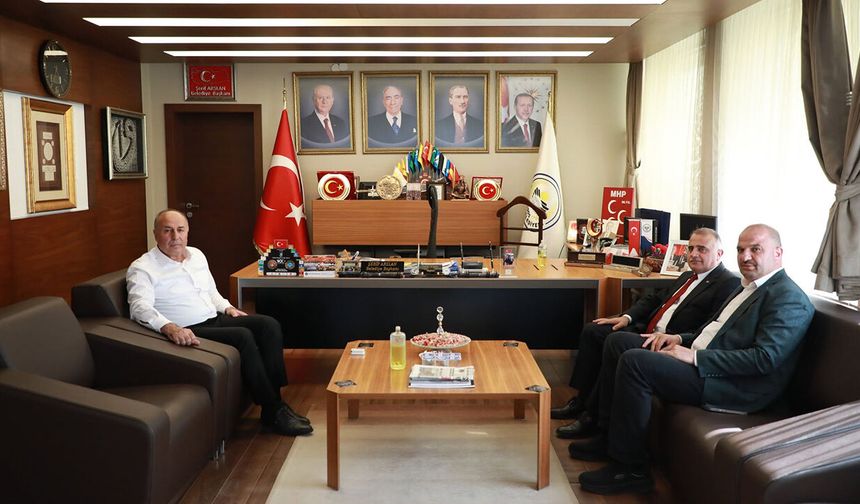 AK Parti İl Başkanı Alar’dan Başkan Şerif Arslan’a ziyaret