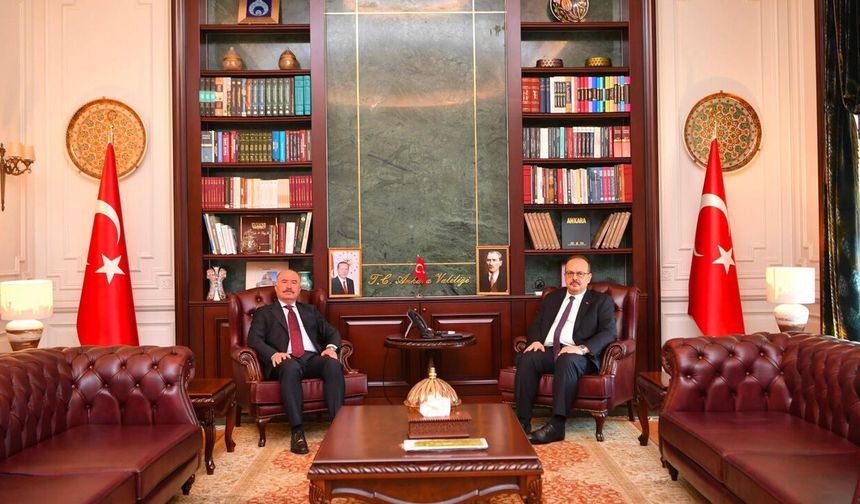 Vali Ali Çalgan’dan Alacalı Vali Yakup Canbolat’a Ziyaret