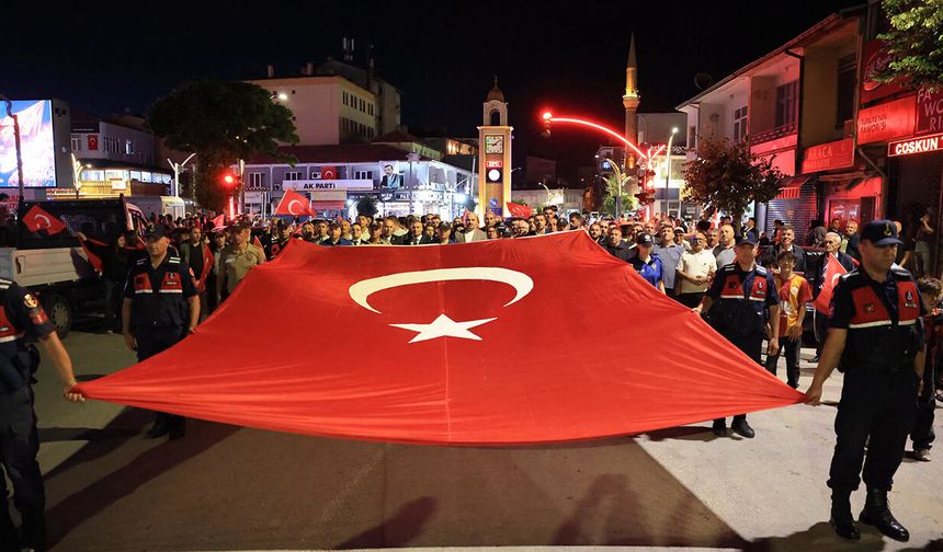 Alaca’da 15 Temmuz’da tek yürek oldu